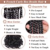 RuiYok 10 Inch French Curl Crochet Braids 9 Packs Natural