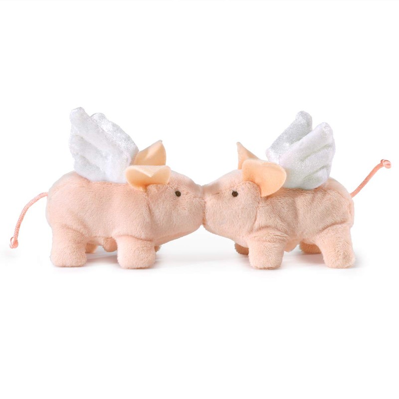 Folkmanis Mini Winged Piglet Finger Puppet, Multi-Colored, 1 EA