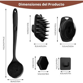 Cepillo de silicona para cuerpo OSALOLO SZ-04(A) Set 4 en 1