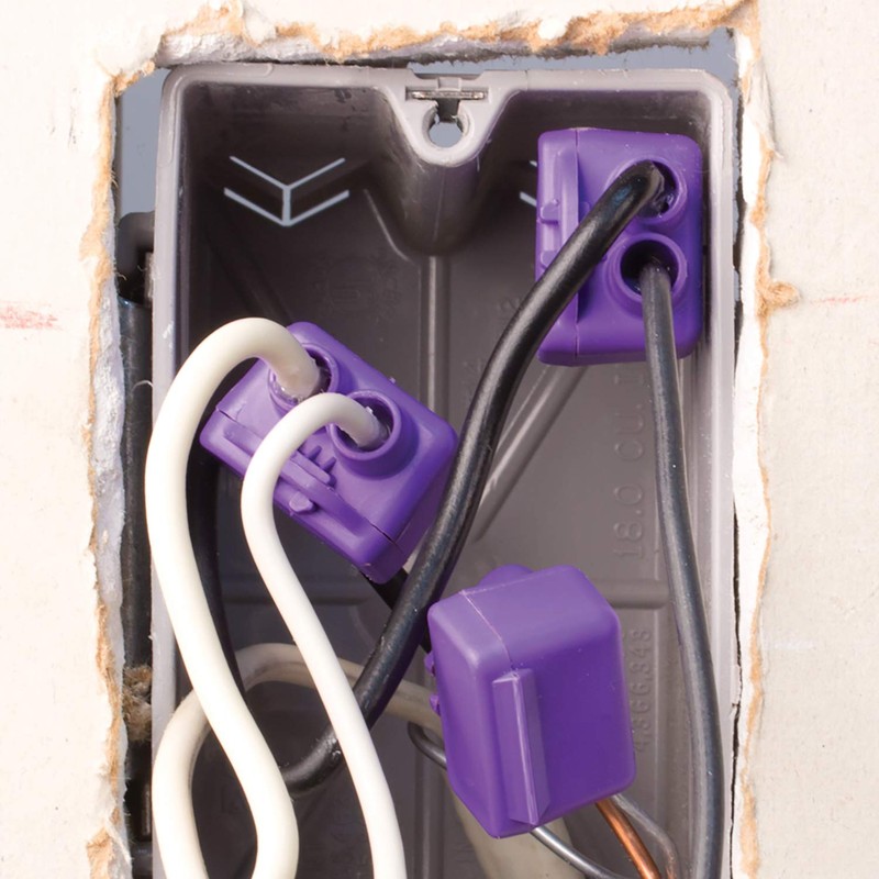 King Innovation 95015 AlumiConn Wire Connector, 10 pk, Purple, Count