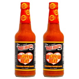 Marie Sharp’s Belizean Heat Habanero Pepper Sauce, 10 oz | Extra Hot Gourmet Hot Sauce from Belize | All-Natural, No Artificial Preservatives | Bold Flavor with Fiery Kick (Pack of 2)
