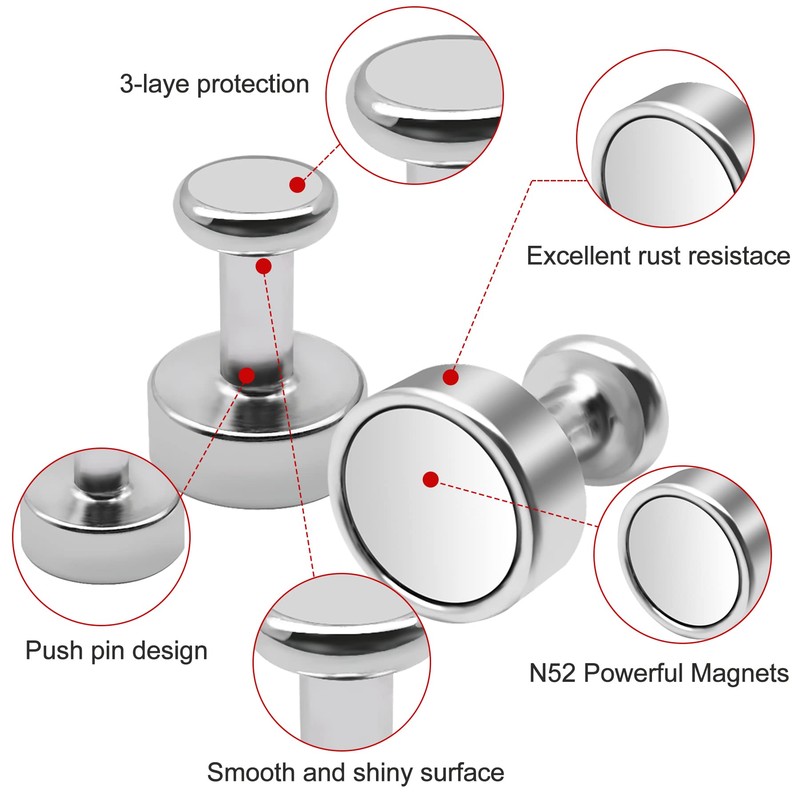 Audamp Magnets Magnetic Board Neodymium Magnets Strong Magnets Whiteboard Pack