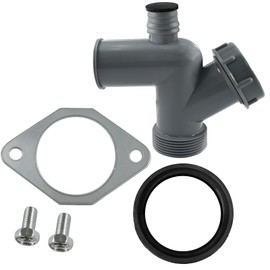Garbage Disposal Drain Elbow Kit Compatible With Garbage Disposal 1-1/2 ",Garbage Disposal Drain Replacement Part, Includes Elbow, Flange, Gasket, Two Screws