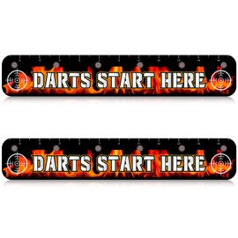 Amyhill 2 Pcs Dart Floor Marker Dart Throw Line Accessories for Players Party Game, 23.23 x 4.15 Inches