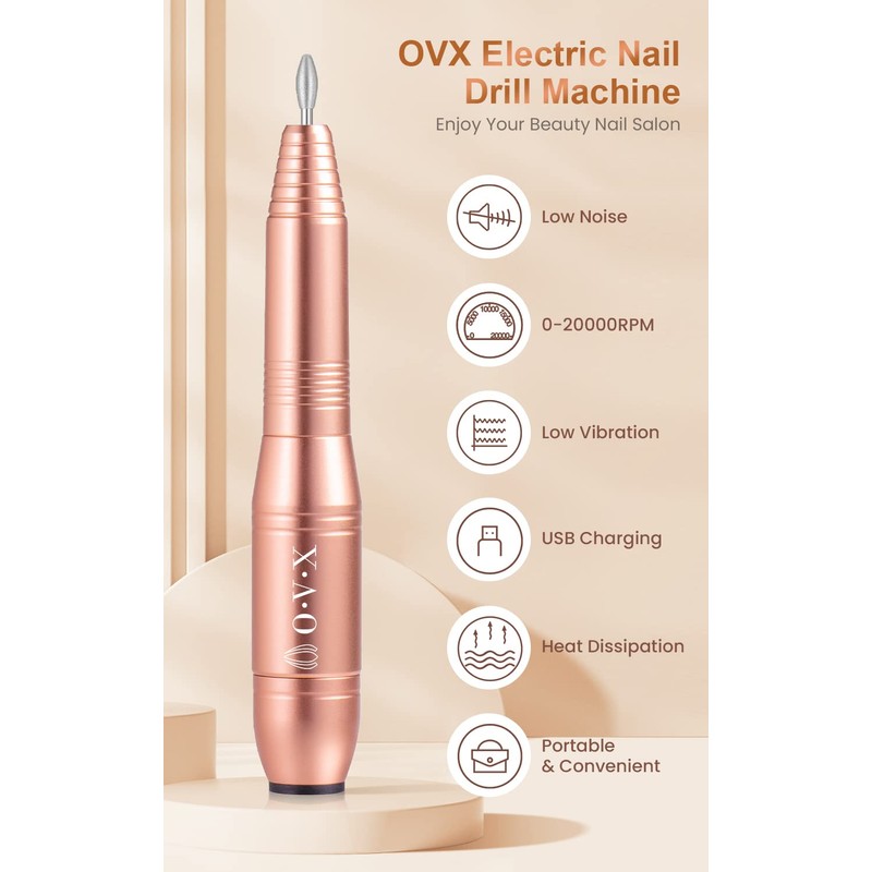 Professional Acrylic Nail Drill, USB Electric Nail Drill Machine, Portable