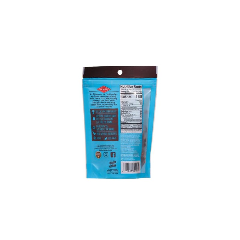 Diamond of California Salted Dark Chocolate Walnut Snack Nuts, 4