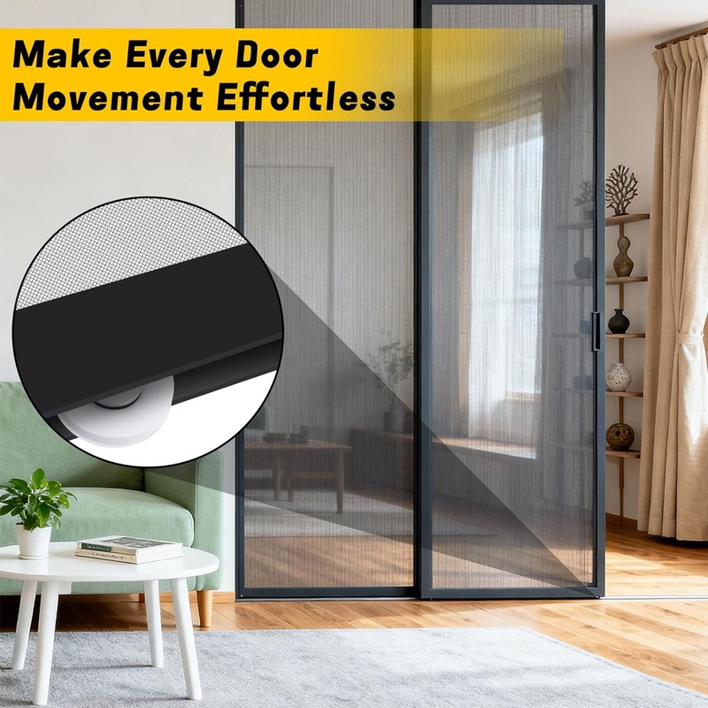 Nkiy Quen 1 Inch Sliding Screen Door Rollers 4 Pcs