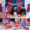 2026 Graduation Decorations, Red and Blue Graduation Decorations, Balloons Boxes