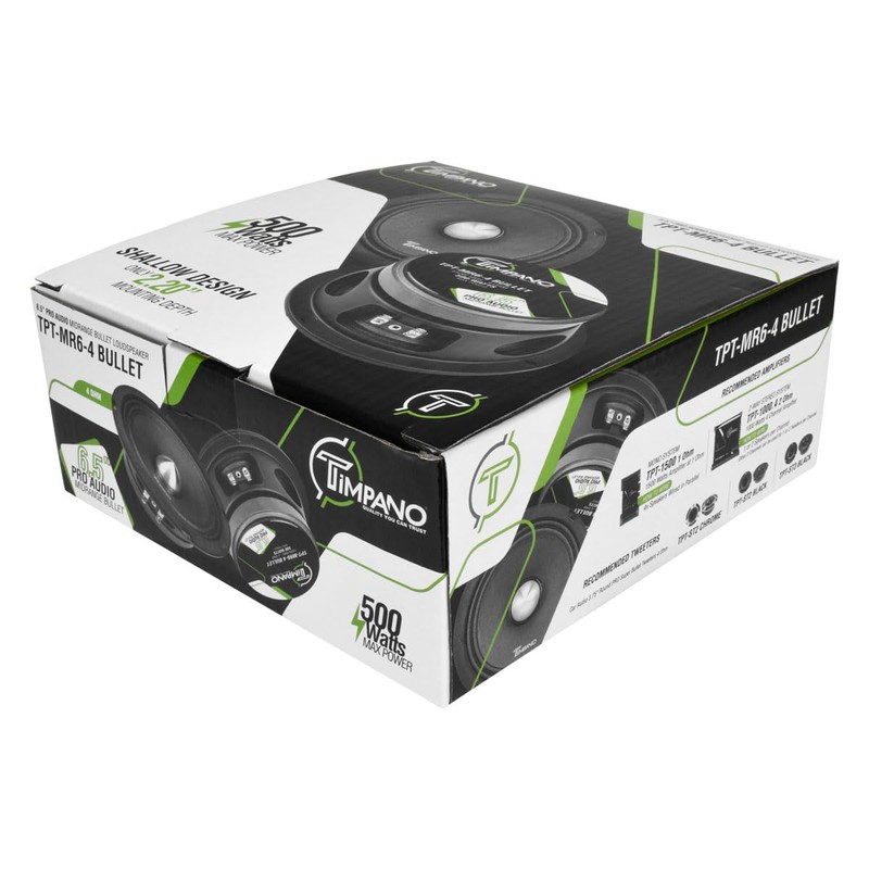 Timpano 1000 Watts Midrange Speakers for Car Audio Systems TPT-MR6-4