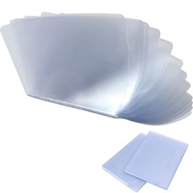 2Pcs Plastic Wallet Insert Credit Card Holder with 10 Page 20 Slots and 10 Page 10 Slots, Transparent