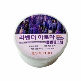 Solegio Cleansing Cream Lavender 300ml Anje Herb Moisturizing Beauty Mulberry Skin Care Natural Essence Cash on Delivery or Pay upon Order / 솔레지오 클렌징 크림 라벤더 300ml 안제 허브 보습 미용 물풀 피부 관리 자연 에센스 착불 또는 주문시 결제