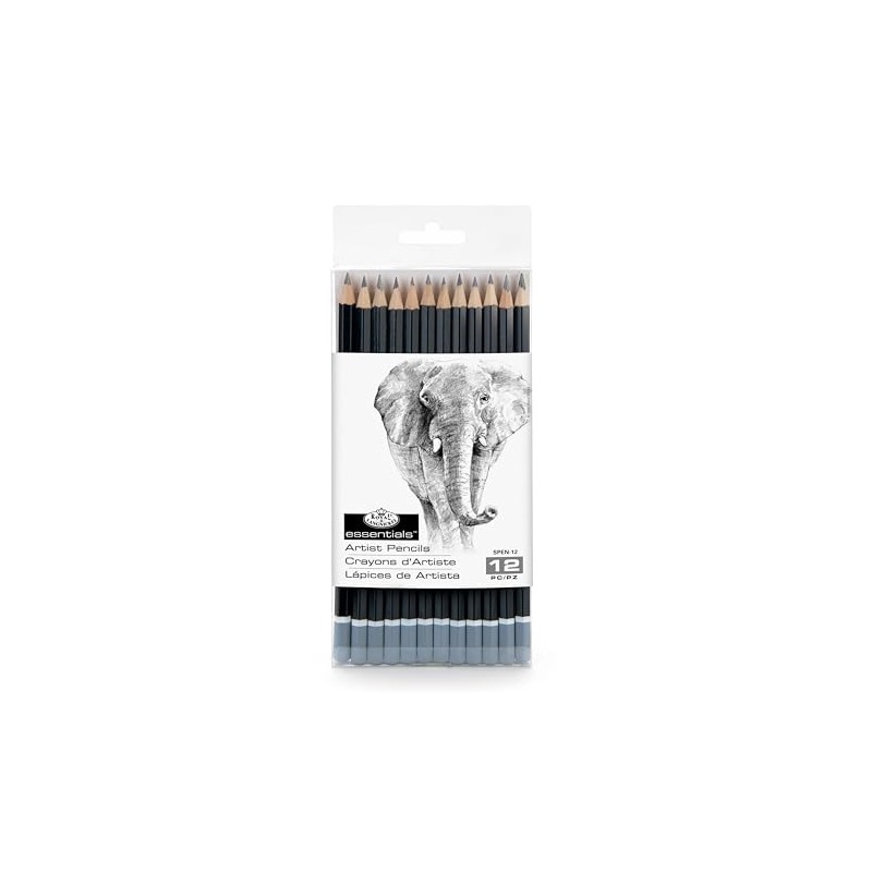 Royal & Langnickel SPEN-12 Essentials Sketching Pencil Set, 12-Piece