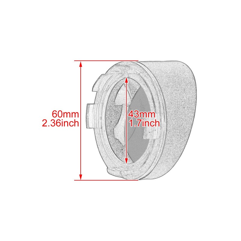 HDBUBALUS ABS Visor Style Turn Signal Lens Indicator Light Bezels