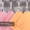 Luxiremi 5 Pcs Hanging Tea Towels Clip, Brackets-Braided CottonTowel Clips