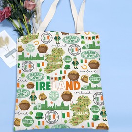 VAMSII Ireland Souvenirs Gift Ireland Travel Tote Bag Ireland Trip Gift Ireland Lover Gift Welcome to Ireland Gift (IrelandTote)