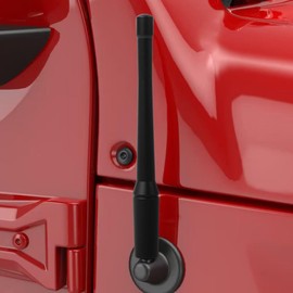 Embellecedor de antena corto para Jeep Wrangler JK JL JLU JT Rubicon Sahara Sport 2007-2025 Accesorios de repuesto para base de antena de 5.9...      