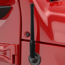 Embellecedor de antena corto para Jeep Wrangler JK JL JLU JT Rubicon Sahara Sport 2007-2025 Accesorios de repuesto para base de antena de 5.9...