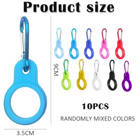 YcsRnn 10Pcs Water Bottle Carrier, Water Bottle Holder for Backpack, water bottle Clip with Carabiner, for Cycling Camping Hiking Traveling Outdoor Activities, Multi-Color Set