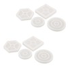 8 Pcs Silicone Coaster Molds Silicone Epoxy Resin Coaster Casting