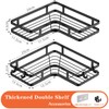 ZVZM Shower Shelf No Drilling Black Corner Shelf, Shower Shelf,