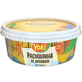 Paçoca de Amendoim Brasileira em Tabletes com 16 unidades (Paçoquinha) - Brazilian Crushed Peanut Candy Bars box with 16 units - 12.04oz / 352g (Pack of 1