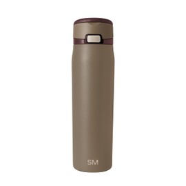 Simple Modern Mesa Loop Water Bottle with Straw | 24oz Cup Holder Friendly Insulated Stainless Steel Bottles for Travel, Sports and School | Hazelnut
