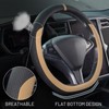 COFIT D-Shape Car Steering Wheel Cover for 37-38 cm, Scratch-Resistant