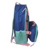 Ruz Stitch 16" Backpack With Detachable Lunch Box Black-Blue