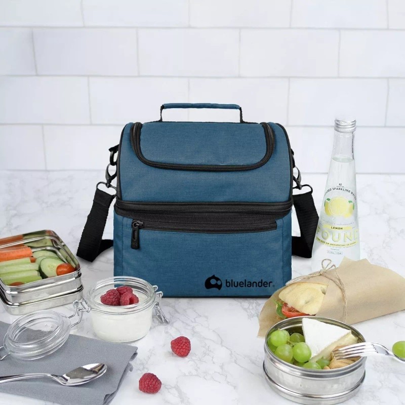 Bluelander Bolsa De Almuerzo Lonchera Térmica Portátil Y Gran Capacidad