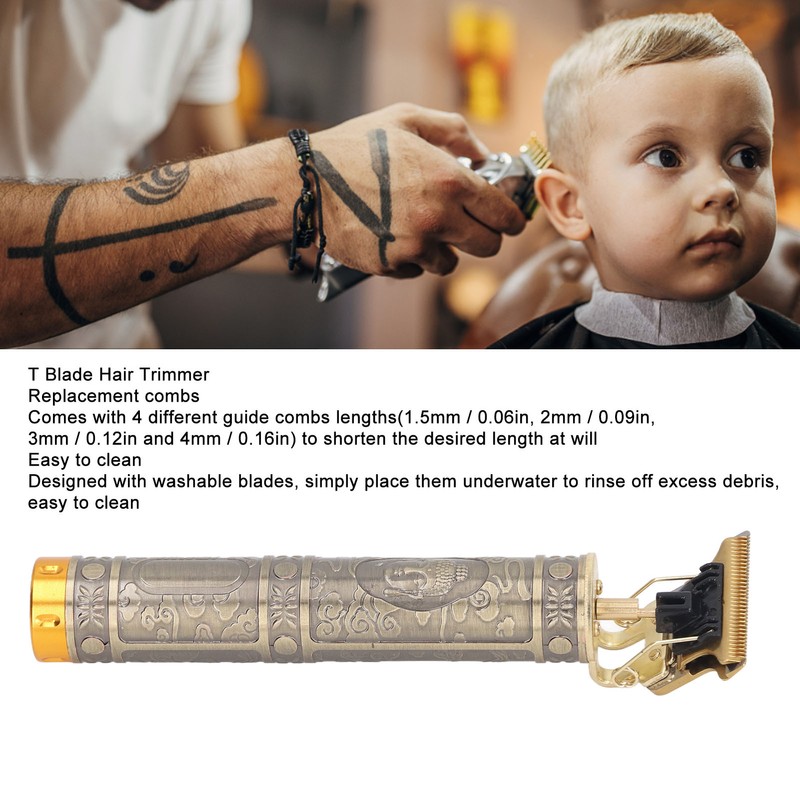 Professional T Blade Hair Trimmer with Matching Charging Base Portable