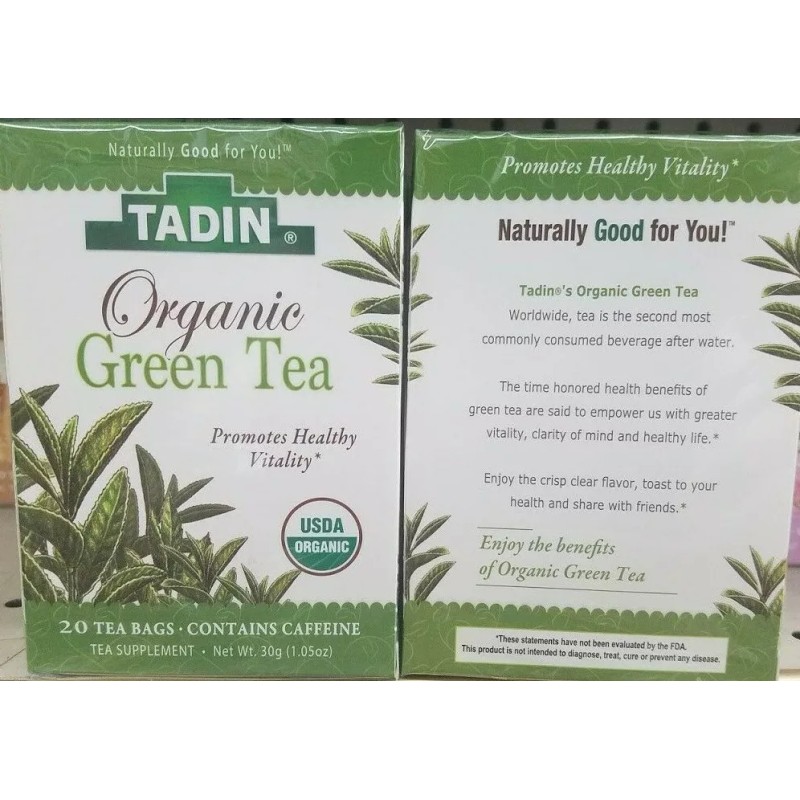 TADIN 2 PACK TADIN ORGANIC GREEN TEA PROMOTES HEALTHY VITALITY(20