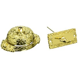 idh by St. Simons 18055-003 Ornate Premium Quality Solid Twist Bell with Key Plate, Polished Brass