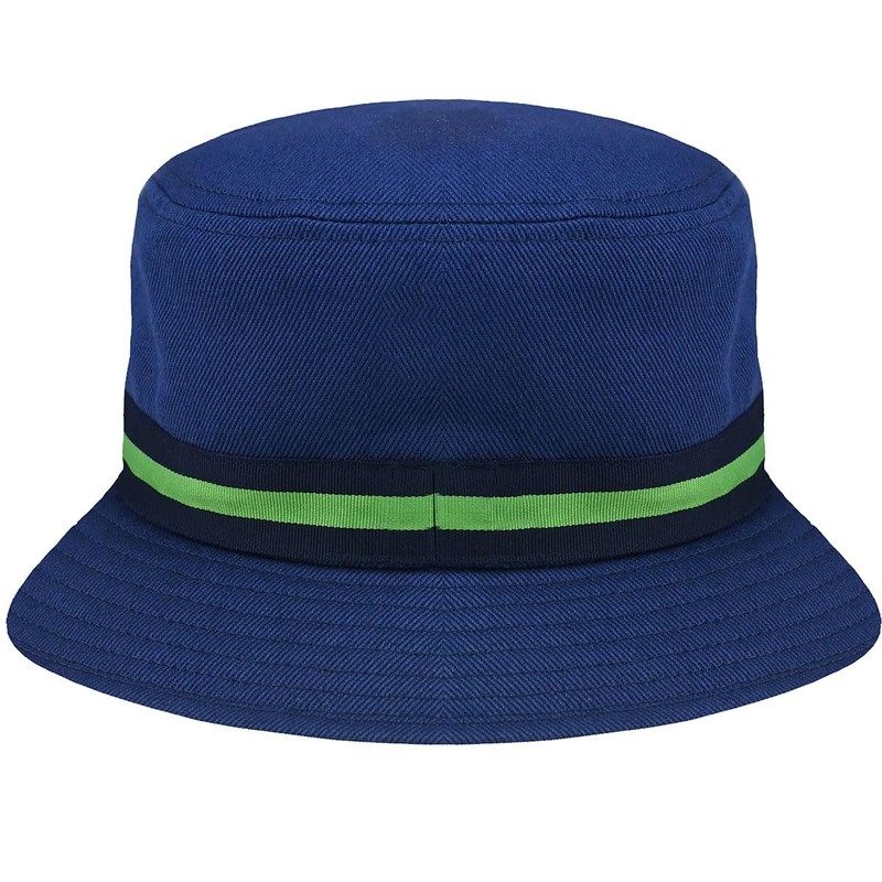 Kangol Stripe Lahinch Bucket Hat, Blue (Navy), Medium