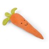 Petface Foodie Faces Fluffy Carrot Dog Toy