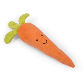 Petface Foodie Faces Fluffy Carrot Dog Toy