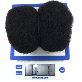 Locsanity Afro Kinky 100% Bulk Natural Human Hair - Braiding Hair for Dreadlocks, Loc Repair, Dreadlock Extensions, Twists, Braids - 16 Inches Long, 1 Oz