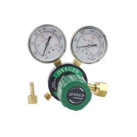 JZWELD Oxygen Regulator, Oxygen Regulator for Torch, Oxygen Gauge CGA 540 Inlet Connection