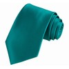 TIE G - Juego de corbata formal de satén sólido