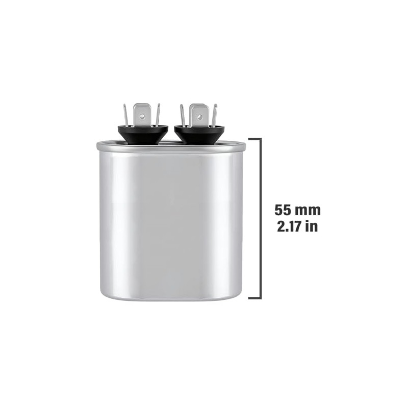 5uF 5MFD CBB65A Condensador de CA de arranque ovalado de