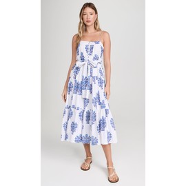 Marea Women's Camille Dress, Blue Floral, XL