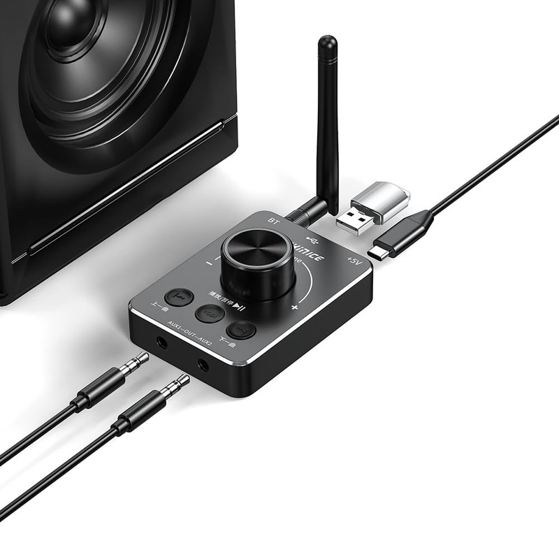 Aswalling Bluetooth-Compatible Volume Controller Knob Computer 3 Volume Control Modes