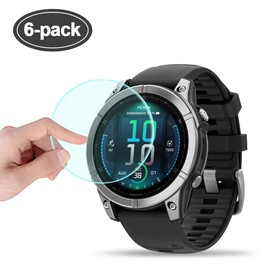 Maxhood 6Pack Screen Protector Compatible with Garmin Fenix 8 Solar 47mm/ Fenix 8 E 47mm, HD Anti-Scratch Bubble Free Screen Protector Film for Fenix 8 Solar 47mm /Fenix 8 E 47mm Accessories