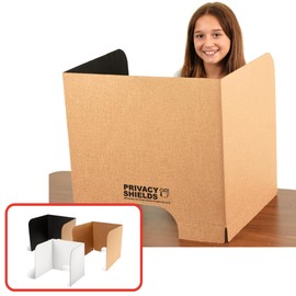X-tra Large & Sturdy Premium™ Voting Booths/Testing Privacy Shields - 20" Tall/30-Pack/Black - Other Sizes/Colors Available - 5 Star - USA-Made – Cardboard Offices - Millions Sold Since 2003