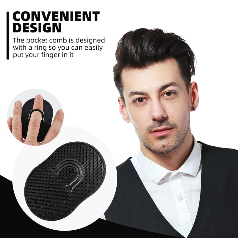 Soft 'N Style 8 Packs Pocket Comb Hand Comb Palm
