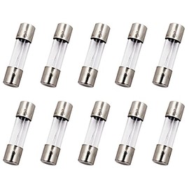 SIXQJZML 10 Pack F0.5AL 500mA Fast-Blow Fuse 0.5A 0.5amp 125V Glass Fuses 0.2 x 0.78 inch / 5 x 20 mm (125Volt F0.5A)