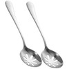 SHOWERORO 2sets Silverware Spoons Cozy Cooking Utensils Daily Use Serving