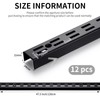 MorningRo 12 Pcs 47.5 Inches Shelf Rails Bracket Track Upright