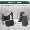HUGEBO Gas and Brake Pedal Extenders,Universal Anti Slip Accelerator Pedal