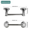 Hoimpro Wall Mounted Rustproof Chrome Toilet Tissue Paper Holder Bathroom