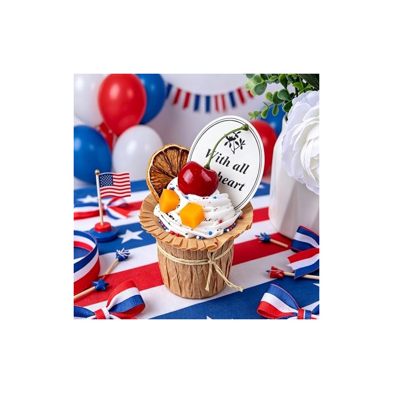 Red White and Blue Sprinkles, 11.3oz/320g Edible Patriotic Sprinkles Mixed